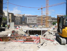 Construcción Plaza del Castillo